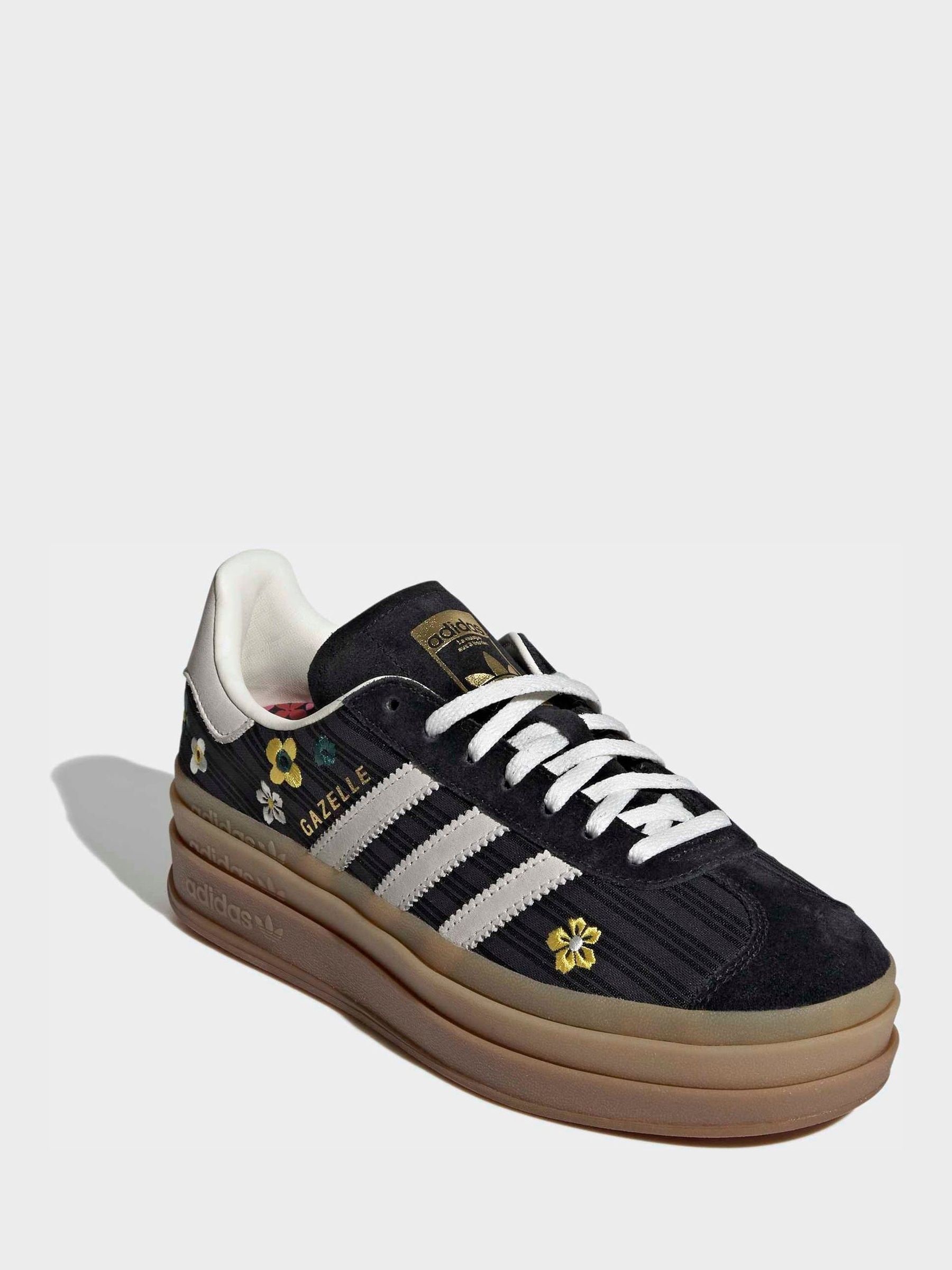 Buy adidas Originals Black/Ecru Gazelle Bold W Trainers from Next USA
