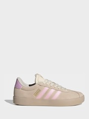 adidas Beige VL Court 3.0 Trainers - Image 1 of 10