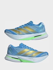 adidas Blue Adizero Boston 13 Running Trainers - Image 4 of 10