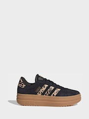 adidas Black Chrome VL Court Bold Trainers - Image 1 of 8