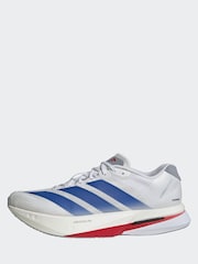 adidas White/Blue Adizero Boston 13 Running Shoes - Image 11 of 11