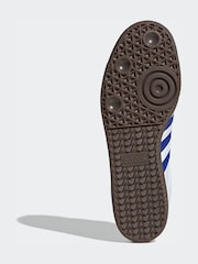 白色/蓝色 - Adidas Original Samba 运动鞋 - 9的图像7｝