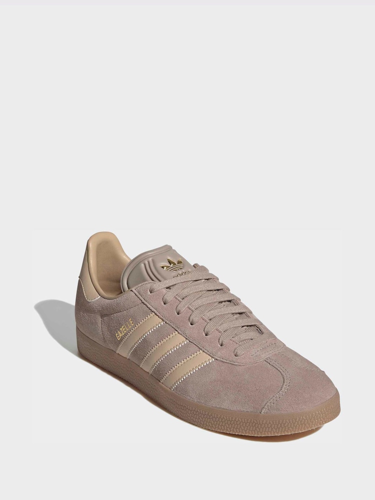 adidas Gazelle - Beige / Brown / Gold