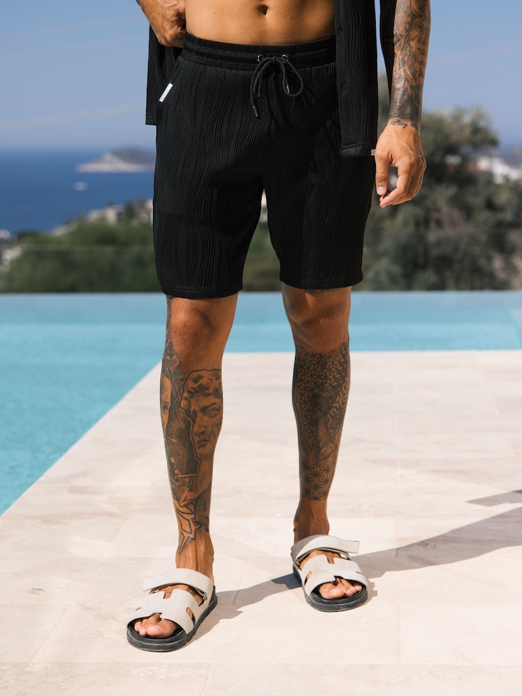 MAUVAIS Black Wave Shorts - Image 1 of 6 MAUVAIS Black Wave Shorts - Image 1 of 6