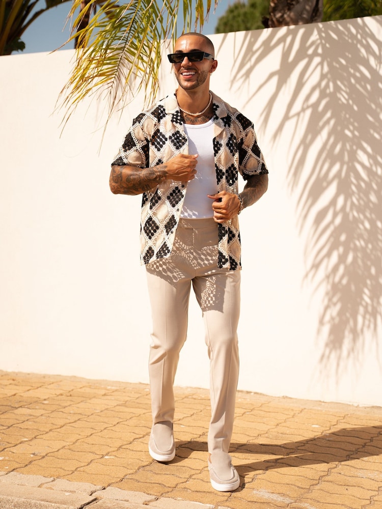 MAUVAIS Paraiso Square Crochet Knit Shirt - Imagen 2 de 4