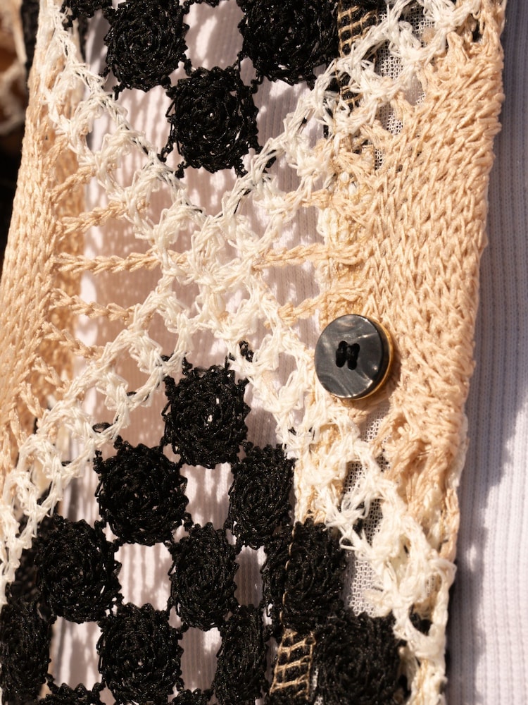 MAUVAIS Paraiso Square Crochet Knit Shirt - Imagen 4 de 4
