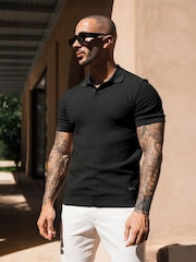 Preto - MAUVAIS Nerano Knit Polo - Imagem 2 de 4