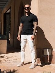 Preto - MAUVAIS Nerano Knit Polo - Imagem 3 de 4