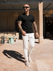 Preto - MAUVAIS Nerano Knit Polo - Imagem 4 de 4