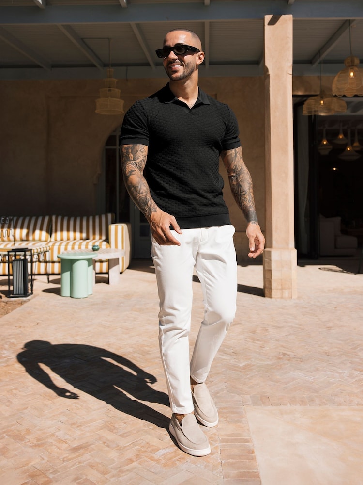 Preto - MAUVAIS Nerano Knit Polo - Imagem 4 de 4