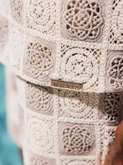 MAUVAIS Natural Tulum Checked Crochet Shirt - Image 5 of 8