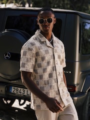 MAUVAIS Natural Tulum Checked Crochet Shirt - Image 8 of 8