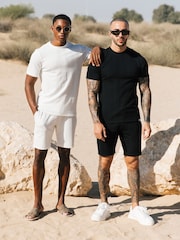 Preto - MAUVAIS Tanami Textured Stretch Shorts - Imagem 4 de 4