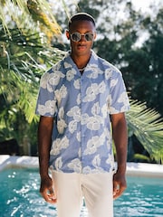 Camisa floral bordada de luxo MAUVAIS Kantun - Imagem 1 de 6