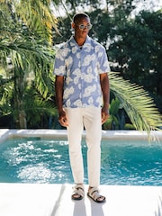 Camisa floral bordada de luxo MAUVAIS Kantun - Imagem 2 de 6
