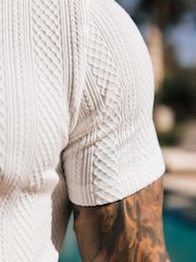 Branco - MAUVAIS Tanami Textured Stretch Tee - Imagem 5 de 6