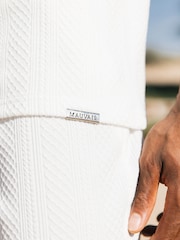 Branco - MAUVAIS Tanami Textured Stretch Tee - Imagem 6 de 6