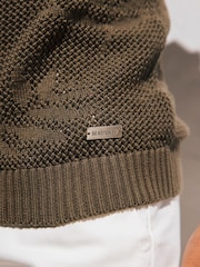 MAUVAIS Tropics Crochet Knit Polo - Imagem 5 de 6