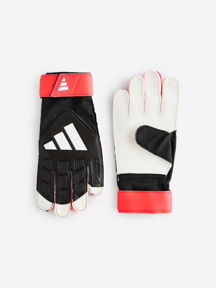 adidas Black/Red UCL Football Gloves - Image 1 of 1