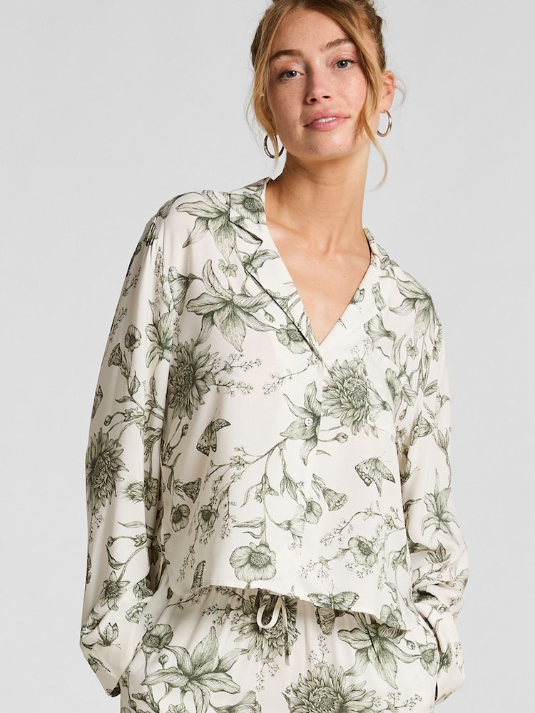 Hunkemoller White Pyjama Top - Image 1 of 4