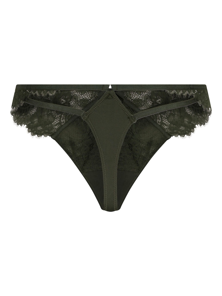 Hunkemöller Green Amara Brazilian Knickers - Image 5 of 5