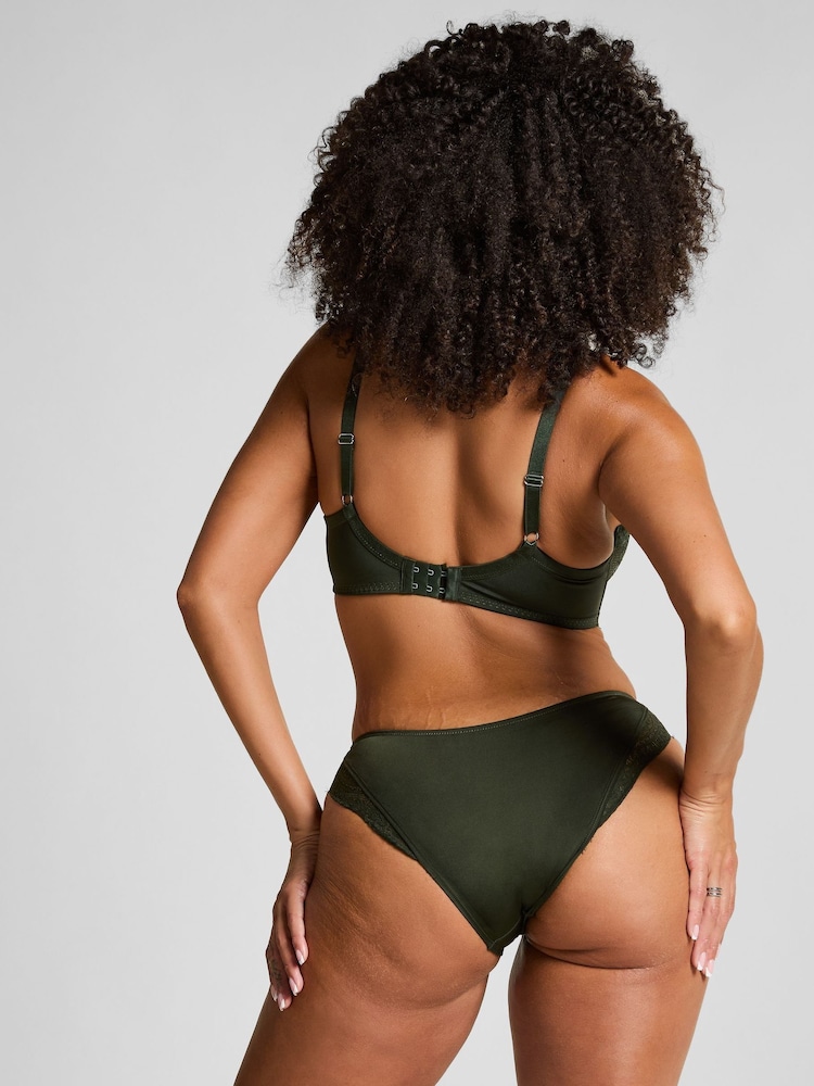 Hunkemöller Green Amara Brazilian Knickers - Image 2 of 5 Hunkemöller Green Amara Brazilian Knickers - Image 2 of 5