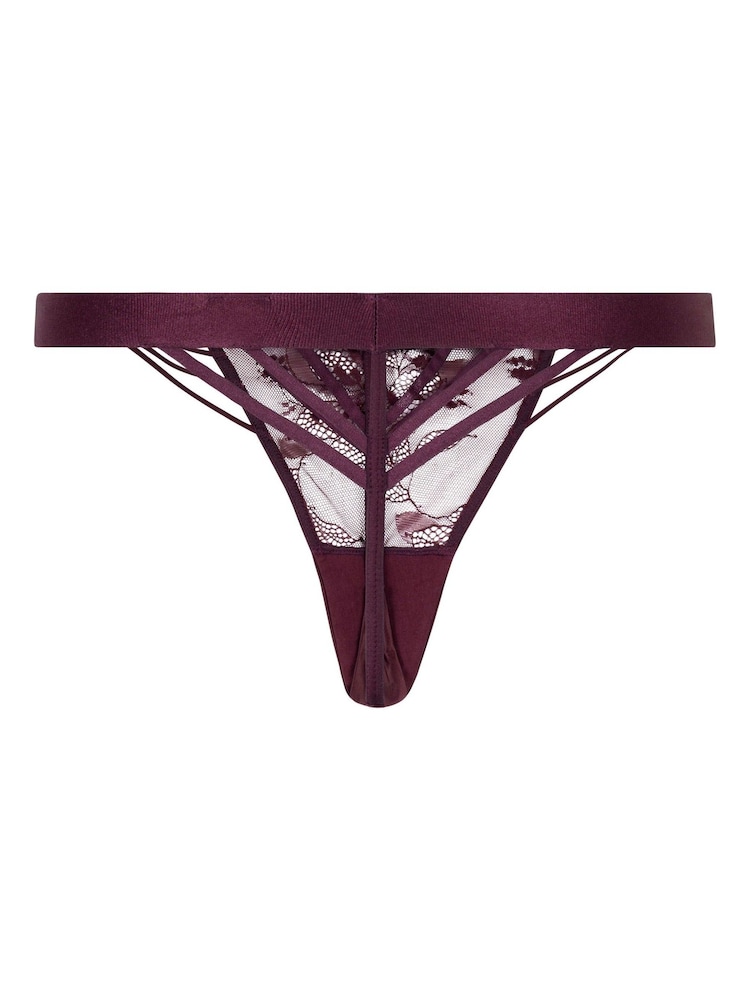 Hunkemoller Red Avela String Knickers - Image 5 of 5