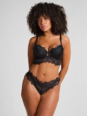 Hunkemoller Zoe Brazilian Black Knickers - Image 1 of 5