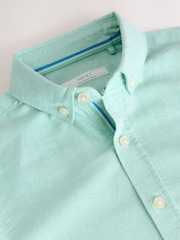 Green Single Premium Oxford Shirt (3-16yrs) - Image 3 of 4