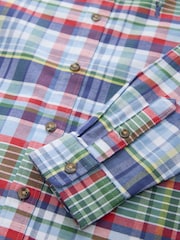 Blue Preppy Check Long Sleeve Oxford Check Shirt (3-16yrs) - Image 3 of 4