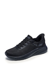 Skechers Black Slip-Ins Bobs Sport Squad Chaos Trainers - Image 4 of 6