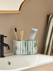 Green Marble Toothbrush Tidy - Image 1 of 4