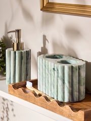 Green Marble Toothbrush Tidy - Image 2 of 4