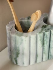 Green Marble Toothbrush Tidy - Image 3 of 4