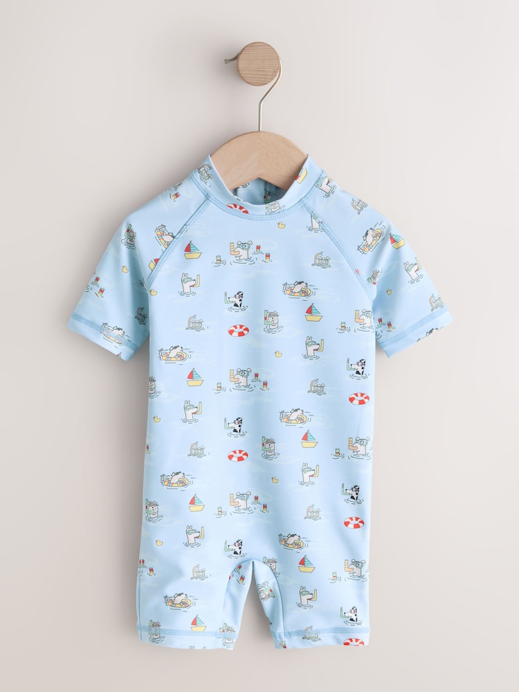 Albastru - Costum de baie întreg cu protecție solară Cath Kidston (3luni -7ani) - Imaginea 1 din 4