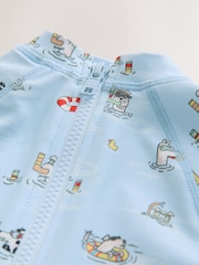 Albastru - Costum de baie întreg cu protecție solară Cath Kidston (3luni -7ani) - Imaginea 3 din 4