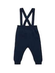 Mamas & Papas Blue Bow Tie Braces Bodysuit & Trousers Outfit Set - Image 5 of 6