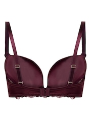 Hunkemöller Red Avela Padded Underwired Longline Bra - Image 4 of 5