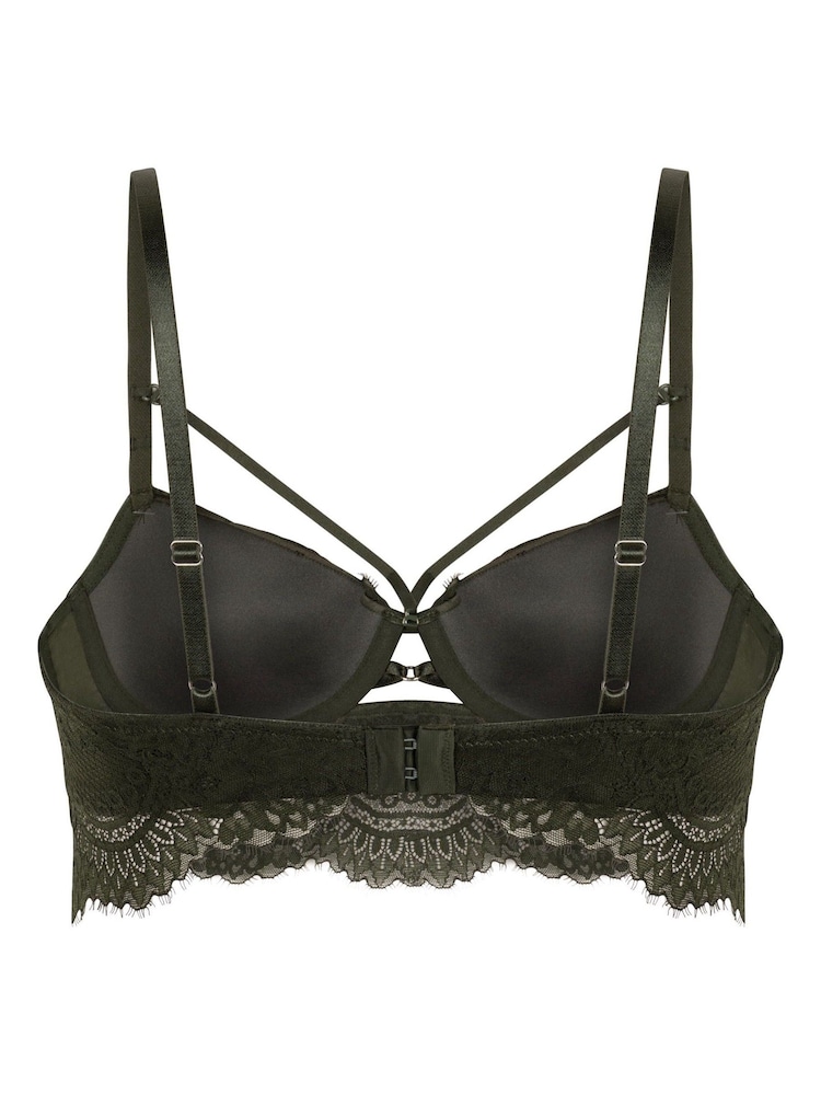 Hunkemöller Green Amara Padded Underwired Longline Bra - Image 5 of 5 Hunkemöller Green Amara Padded Underwired Longline Bra - Image 5 of 5
