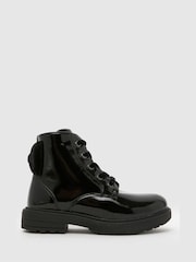 Schuh Carla Lace-Up Black Boots - Image 1 of 4