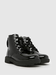 Schuh Carla Lace-Up Black Boots - Image 2 of 4