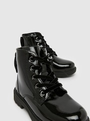Schuh Carla Lace-Up Black Boots - Image 3 of 4