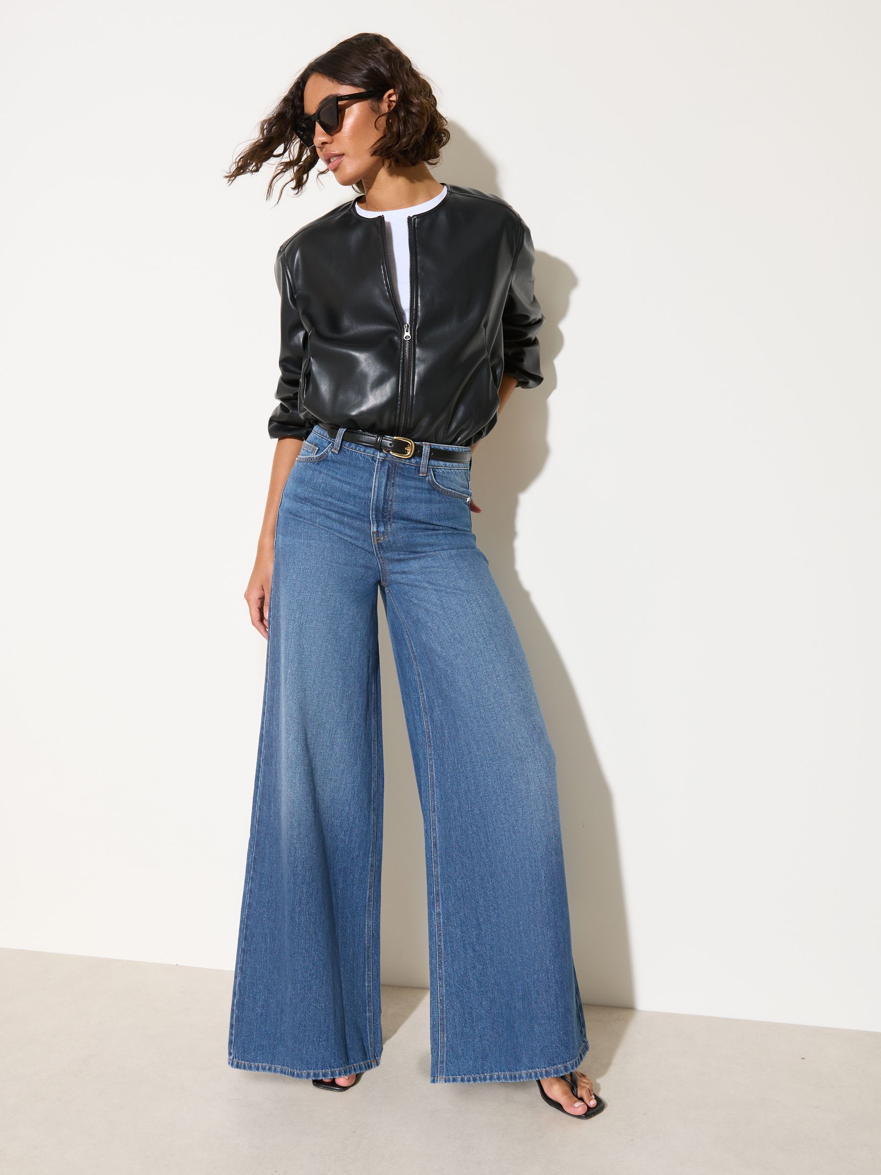 パンツ necessary or unnecessary WIDE 'DENIM' NECESSARY or UNNECESSARY WIDE DENIM [INDIGO] - Fresh Service