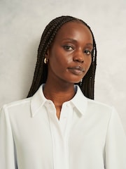 Hobbs White Rose Blouse - Image 2 of 3