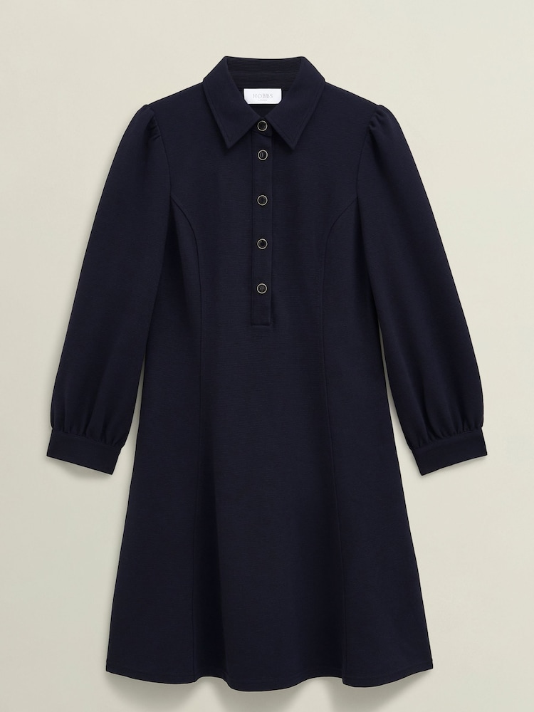 Hobbs Blue Alara Ponte Dress - Image 1 of 3