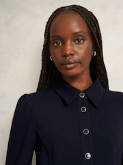 Hobbs Blue Alara Ponte Dress - Image 2 of 3