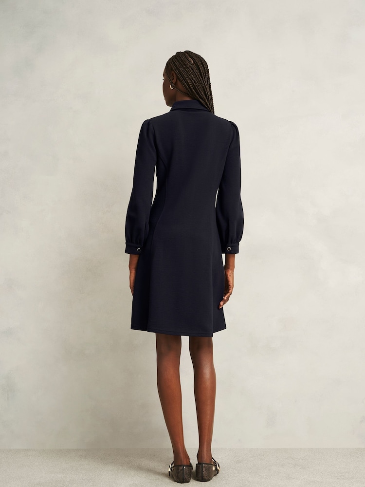 Hobbs Blue Alara Ponte Dress - Image 3 of 3