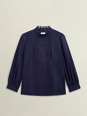 Hobbs Blue Cici Blouse - Image 6 of 6