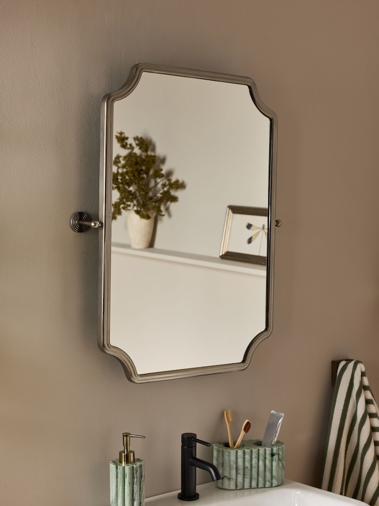 Gold Rectangle Tilt Wall Mirror - Image 1 of 5