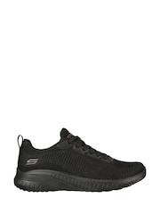 Skechers Black Bobs Sport Squad Chaos Face Off Trainers - Image 1 of 5